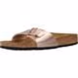 Sandali Birkenstock Madrid Sretta da donna in pelle rosa, comodi e stilosi per uso quotidiano.