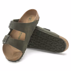 Birkenstock Arizona Vegan Sandali Maschio Verde, Oliva - Vista aggiuntiva 4