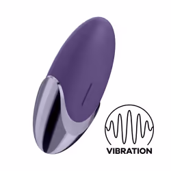 Satisfyer Purple Pleasure, Mini vibratore, Stimolazione clitoridea, Viola, Acrilonitrile butadiene stirene (ABS), Silicone, P ...