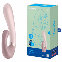 Vibratore Rabbit controllato da app con funzione di calore per esperienze sensuali uniche