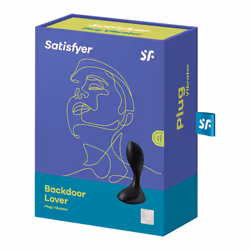 Satisfyer Backdoor Lover Vibratore anale Nero Silicio 1 pz - Vista aggiuntiva 4