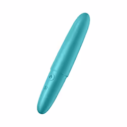 Satisfyer Ultra Power Bullet 6, Mini vibratore, Stimolazione vaginale, Turchese, Acrilonitrile butadiene stirene (ABS), Silic ...