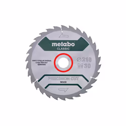 Metabo 628653000, Legno, 21,6 cm, 3 cm, Punta a carburo di tungsteno (TCT), 1,6 mm, 2,4 mm