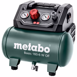 Compresseur 6L METABO 8 bar BASIC 160-6 W - 601501000 Description du produit Compresseur pratique de 6 litres avec moteur pui ...