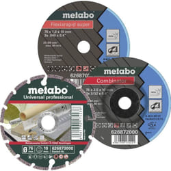 Metabo - 626879000 Disco di taglio dritto 76 mm 3 pz.