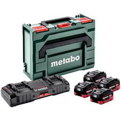 Set base Metabo 4x LiHD 5,5Ah ASC 145 DUO + metaBOX 145 (685180000)