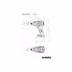 Metabo SB 18 LTX BL I 2000 Giri/min Senza chiave 1,8 kg Nero, Verde - Vista aggiuntiva 7