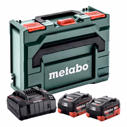 Metabo 685142000, Set batteria e caricabatterie, Alta densità di ioni di litio (LiHD), 10 Ah, 18 V, Metabo, Nero, Verde, Ross ...