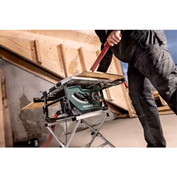 Metabo TS 254 M Set (691190000) Sega circolare da banco compatta e mobile con buone prestazioni di taglio e alto comfort di l ...