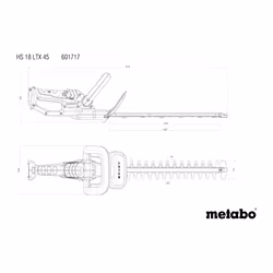 Metabo HS 18 LTX 45 Doppia lama 2 kg