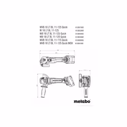 Metabo WB 18 LT BL smerigliatrice angolare 12,5 cm 10000 Giri/min 1,8 kg - Vista aggiuntiva 4