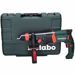 Martello combinato con 3 funzioni: foratura a percussione, foratura e scalpellatura Metabo Quick: cambio rapido tra il mandri ...