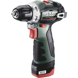 Metabo - PowerMaxx bs bl 601721500 Trapano avvitatore a batteria 12 v 2 Ah Li-Ion incl. seconda batteria