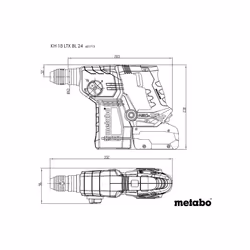 Metabo KH 18 LTX BL 24 1280 Giri/min SDS-plus - Vista aggiuntiva 4