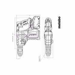 Metabo KH 18 LTX BL 28 Q 1000 Giri/min SDS-plus - Vista aggiuntiva 6
