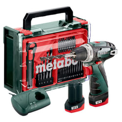 Trapano a batteria Metabo PowerMaxx BS Basic Set, 2x 2,0 Ah + caricabatterie + officina mobile