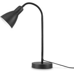 Paco Home - Luminaria led Lámpara Mesa Decoración Escritorio Estudio Despacho E27 Lampada da tavolo - Nero, Nero 3
