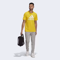Adidas GK8889 Maschio Grigio Cotone, Poliestere, Viscosa