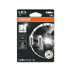 2 lampadine led osram 3893dwp-02b-ba9s 12v 1w