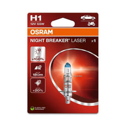 OSRAM Lampadina Laser Night Breaker H1 12V/55W - X1, bianco