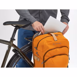 VAUDE eBack Single Posteriore Borsa da bicicletta 28 L Poliestere, Poliuretano Marrone - Vista aggiuntiva 4