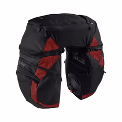 VAUDE Karakorum Pro Posteriore Borsa da bicicletta 65 L Poliestere, Poliuretano Nero, Rosso