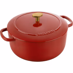 Descrizione Ballarini Bellamonte Cocotte 22 cm, rotondo, rosso, ghisa.