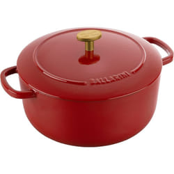 Ballarini - Bellamonte - Casseruola per arrosto, in ghisa smaltata, rotonda, 22 cm, 3 l, colore: Rosso