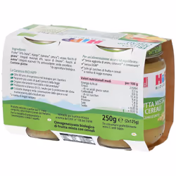 HiPP Frutta mista con cereali 2x125 g Pappa - Vista aggiuntiva 4