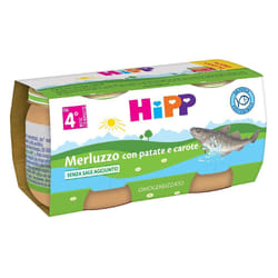 HiPP Omogeneizzato Merluzzo con Patate e Carote 2x80 g Pappa