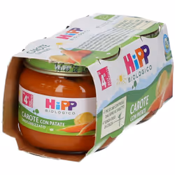 HiPP Biologico Carote con Patate 2x80 g Pappa