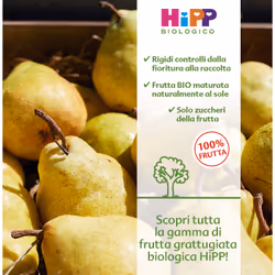 HiPP Pera Williams Frutta Grattugiata 4 x 100g