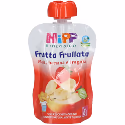 HiPP Biologico Mela, Banana e Fragola 90 g Sciroppo
