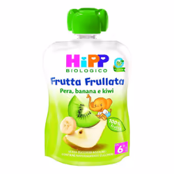 HiPP Frutta Frullata Pera Banana e Kiwi 90 g Sciroppo