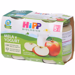 HiPP Biologico Omogeneizzato Mela e Yogurt 2x125 g Pappa