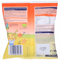 HiPP Biologico Stelline di Cereali Frutta e Verdura 30 g Snack