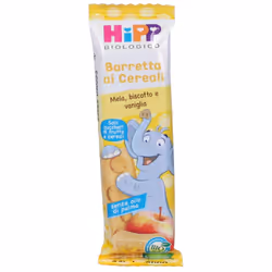 HiPP Biologico Barretta ai Cereali, Mela, Biscotto e Vaniglia 20 g