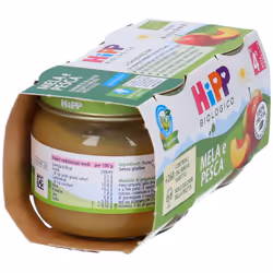HiPP Biologico Mela e Pesca 2x80 g Pappa