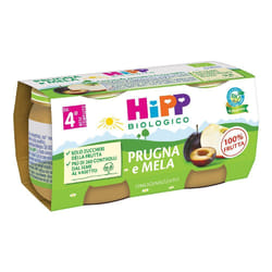 HiPP Biologico Prugna e Mela 2x80 g Frutta