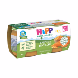 HiPP Carote e lenticchie 2x80g