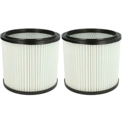 Vhbw - 2x filtro a pieghe piatte compatibile con Lavor Ashley 100, 300 aspirapolvere - bianco