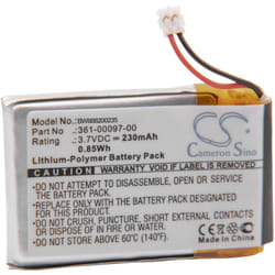 Vhbw - 1x batteria compatibile con Garmin Approach S60, S62 smartwatch orologio bracciale fitness (230mAh, 3,7V, Li-Poly)