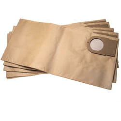 5x sacchetto sostituisce Metabo 6.31348, 631348000 per aspirapolvere - carta, 51,3cm x 24,1cm Marrone - Vhbw
