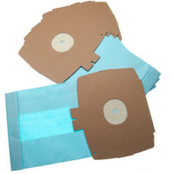 5x sacchetto compatibile con Electrolux 113 466, 360, 375, 380, 390, 400, 720 aspirapolvere - in carta, 26.1cm x 15.05cm, azzurro - Vhbw