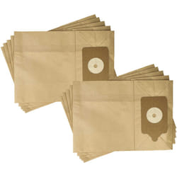 vhbw 10x sacchetto compatibile con Numatic Henry NRV 200-T, Henry NRV 204, Hetty HET 200 aspirapolvere - 32,6cm x 23,25cm Marrone