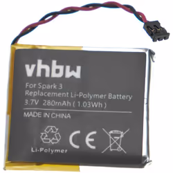 vhbw - the clever way - Batteria ricaricabile di ricambio, compatibile e di alta qualità, ad alta capacità, per smartwatch, b ...