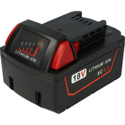 Vhbw - 1x batteria compatibile con Milwaukee 2663-22, 2663-20, 2662-22, 2662-20, 2665-20, 2664-22, 2664-20 utensile elettrico (4000 mAh, Li-Ion, 18 v)