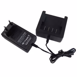 vhbw - the clever way Caricabatterie di qualità per batterie Li-Ion di utensili elettrici - Protezione da surriscaldamento, d ...