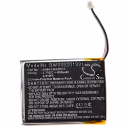 vhbw - the clever way - Batteria ricaricabile di ricambio, compatibile e di alta qualità, ad alta capacità, per cuffie e auri ...