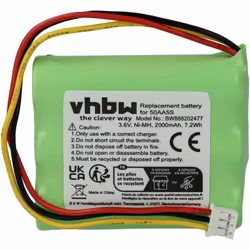 vhbw - the clever way - Batteria sostitutiva ricaricabile, compatibile e di alta qualità, ad alta capacità, per radio raccont ...